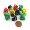 Koplow Games Pack of 10 Math Dice 8-Sided Fraction - Color Selection Varies view 1