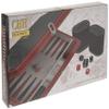 15" Black/Red Backgammon Set view 2
