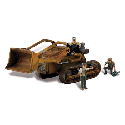 Autoscene Fritzs Front Loader w/Figures HO Scale Woodland Scenics