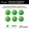 Champion Sports Rhino Skin Dodgeball (Set of 6, Neon Green, 6") view 2