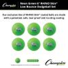 Champion Sports Rhino Skin Dodgeball (Set of 6, Neon Green, 6") view 3