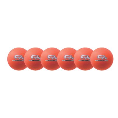 Champion Sports Rhino Skin Dodgeball (Set of 6, Neon Orange, 6")