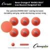 Champion Sports Rhino Skin Dodgeball (Set of 6, Neon Orange, 6") view 2