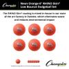 Champion Sports Rhino Skin Dodgeball (Set of 6, Neon Orange, 6") view 3