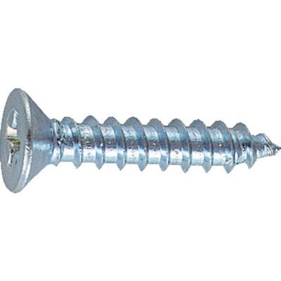 TRUSCO Unichrome Flat Head Tapping Screw B08-0555
