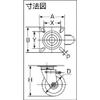 TRUSCO Press Caster Urethane Wheel TUJB-100 view 2