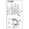 TRUSCO Press Caster(Rubber Wheel) TJB-130 view 2