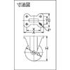 TRUSCO Cold Resistant Urethane Caster TYPUK-100 view 2