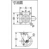 TRUSCO Press Caster Urethane Wheel TUJ-130 view 2