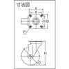 TRUSCO Heat Resistant Phenol Caster TYPBJ-100 view 2