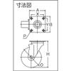 TRUSCO Electricity Rubber Caster TYEJ-100 view 2