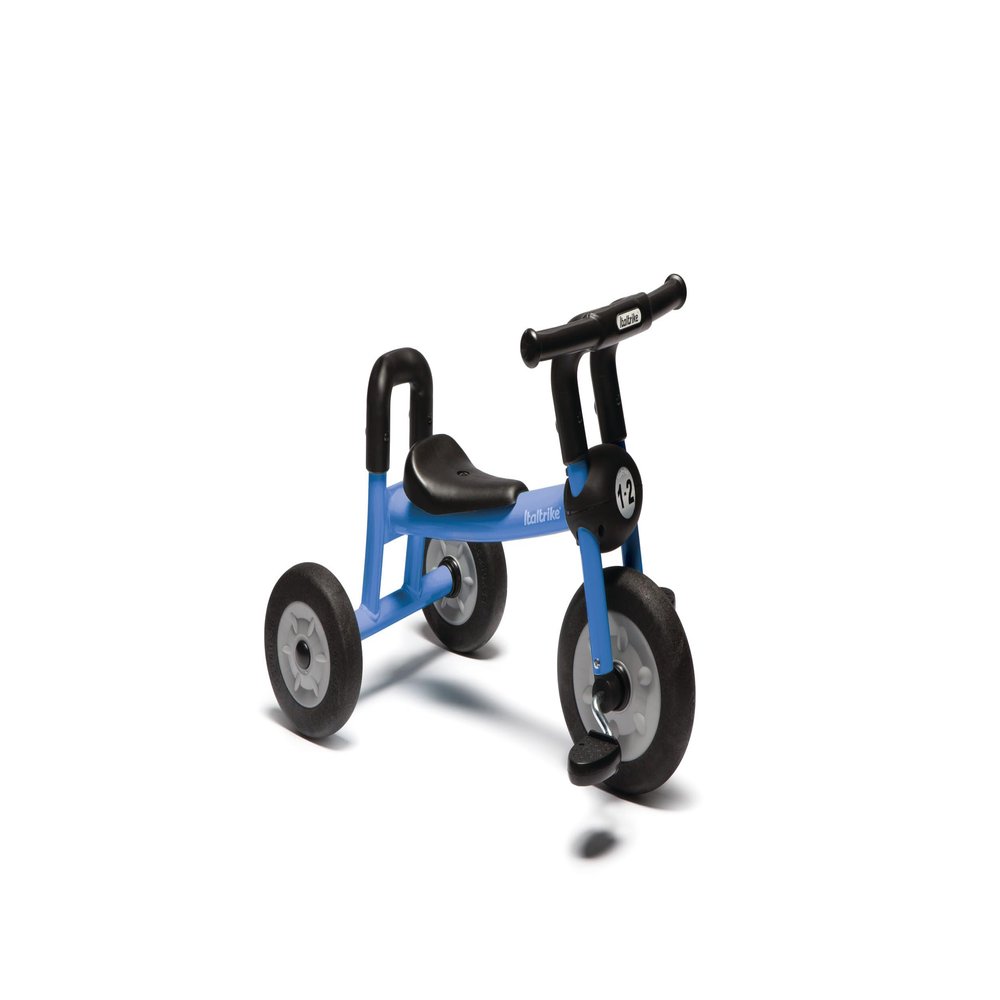 Italtrike Pilot Extra Small 8" Outdoor Tricycle for Toddlers and Kids, Superior Engineering, Strong & Durable, Easy Assembly, Adjustable Seat, Ages 1-2 (Blue)