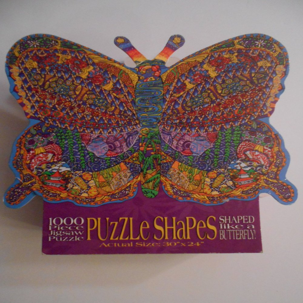 1000 pc. Shaped Jigsaw Puzzle - Butterfly