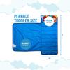 Jay Franco Kids Nap Mat with Embedded Pillow & Blanket  Soft 46"x20"Microfiber Sleeping Bag with Name Tag & Handle Blue - Avengers view 2