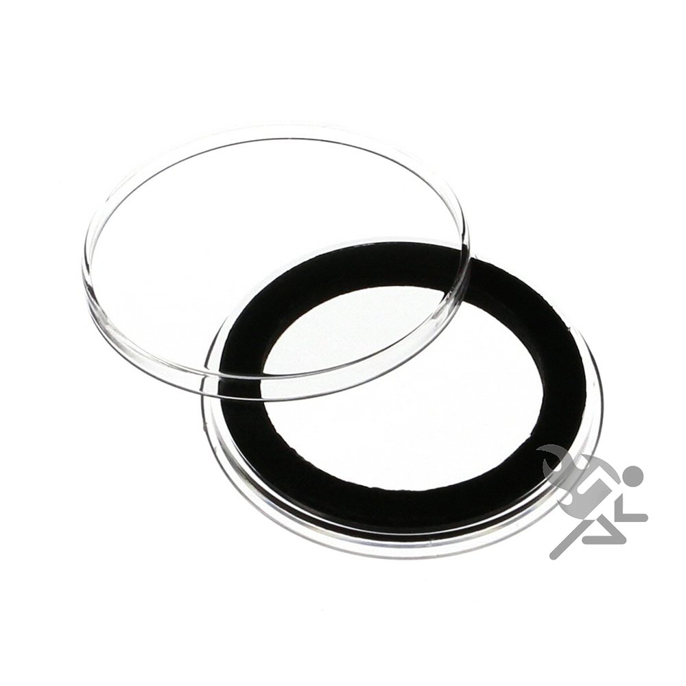 25 Air-Tite "I" Black Ring Coin Holders for 36mm Coins