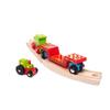 Bigjigs Rail Tractor Low Loader - Other Major Wooden Rail Brands are Compatible view 3