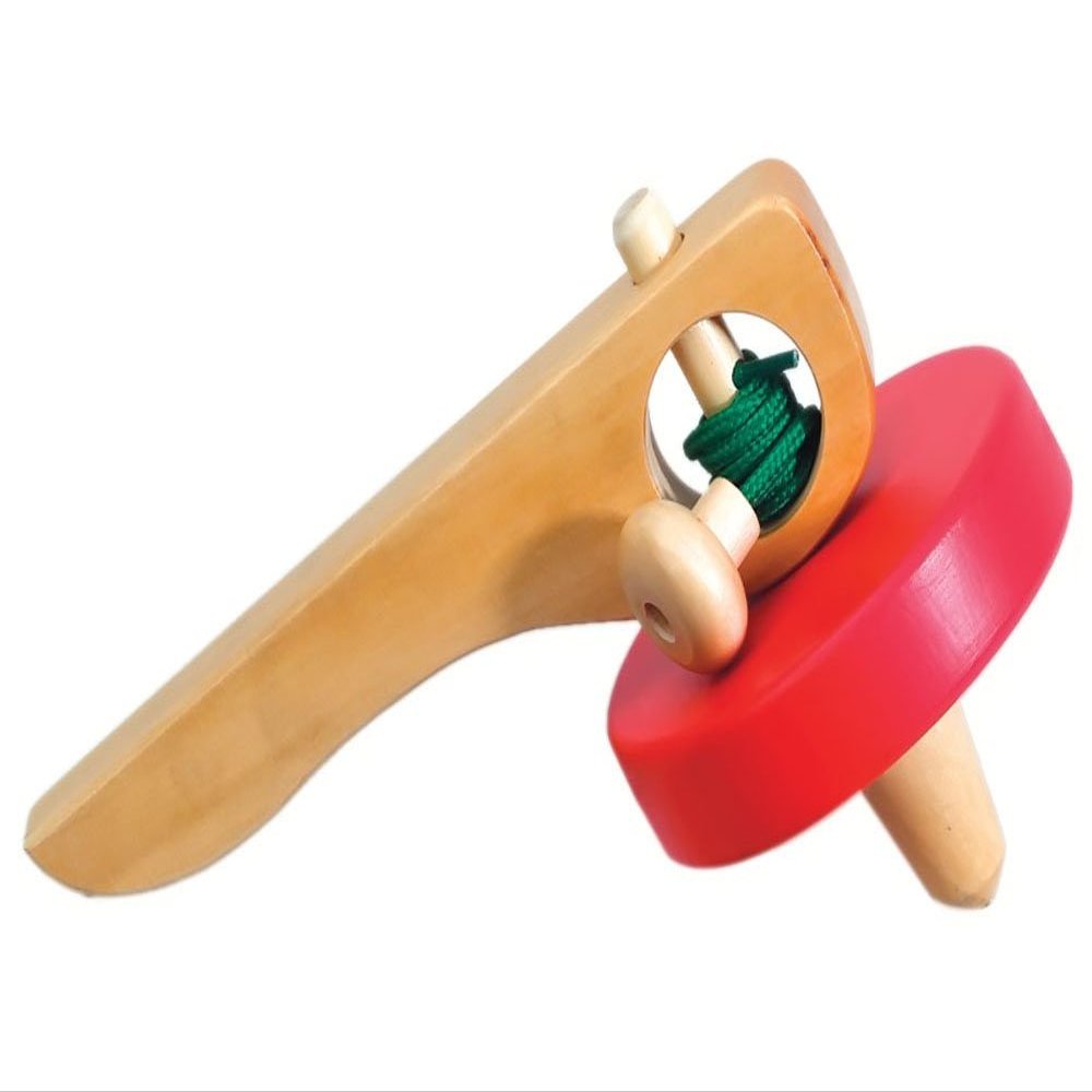 Hand Spinning Top (Red)