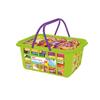 Casdon Shopping Basket | Colourful Toy Shopping Basket for Children Aged 2+ | Comes with Miniature Versions of Popular Branded Foods! view 1