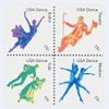 #1749-52 American Dance U. S. Postage Stamps Full Plate Block (16) view 1