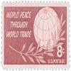 #1129 - 1959 8c World Peace Through World Trade - Plate Block - 4 Postage Stamps view 1