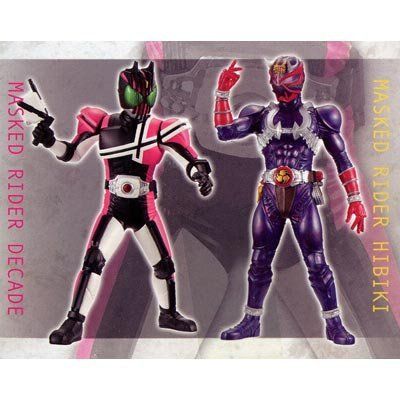 10th anniversary assembly type DX Soft Vinyl Figure - Decade and Hibiki Hen Heisei Kamen Rider whole set of 2 (japan import)