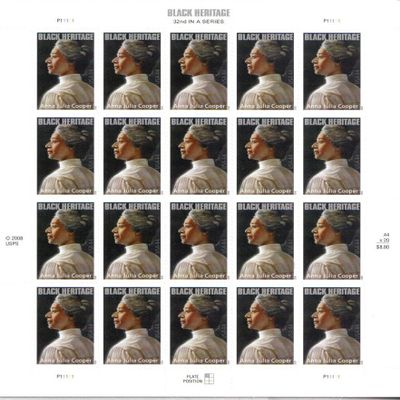 Anna Julia Cooper Black Heritage - Philosophy Sheet of Twenty 44 Cent Stamps Scott 4408