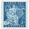 #1082 - 1956 3c Labor Day Postage Stamp Numbered Plate Block (4) view 1