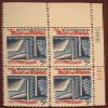 #1312 - 1966 5c Bill of Rights Postage Stamp Numbered Plate Block (4) view 1