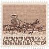 #1360 - 1968 6c Cherokee Strip Postage Stamp Numbered Plate Block (4) view 1