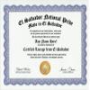El Salvador Salvadoran National Pride Certification: Custom Gag Nationality Family History Genealogy Certificate (Funny Customized Joke Gift - Novelty Item) view 1