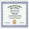 The Gambia Gambian National Pride Certification: Custom Gag Nationality Family History Genealogy Certificate (Funny Customized Joke Gift - Novelty Item) view 1
