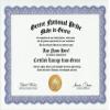 Greece Greek National Pride Certification: Custom Gag Nationality Family History Genealogy Certificate (Funny Customized Joke Gift - Novelty Item) view 1