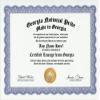 Georgia Georgian National Pride Certification: Custom Gag Nationality Family History Genealogy Certificate (Funny Customized Joke Gift - Novelty Item) view 1