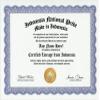 Indonesia Indonesian National Pride Certification: Custom Gag Nationality Family History Genealogy Certificate (Funny Customized Joke Gift - Novelty Item) view 1