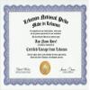 Lebanon Lebanese National Pride Certification: Custom Gag Nationality Family History Genealogy Certificate (Funny Customized Joke Gift - Novelty Item) view 1