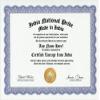India Indian National Pride Certification: Custom Gag Nationality Family History Genealogy Certificate (Funny Customized Joke Gift - Novelty Item) view 1