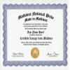 Maldives Maldivan National Pride Certification: Custom Gag Nationality Family History Genealogy Certificate (Funny Customized Joke Gift - Novelty Item) view 1