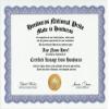 Honduras Honduran National Pride Certification: Custom Gag Nationality Family History Genealogy Certificate (Funny Customized Joke Gift - Novelty Item) view 1