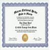 Macau National Pride Certification: Custom Gag Nationality Family History Genealogy Certificate (Funny Customized Joke Gift - Novelty Item) view 1