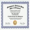 Madagascar Malagasy National Pride Certification: Custom Gag Nationality Family History Genealogy Certificate (Funny Customized Joke Gift - Novelty Item) view 1