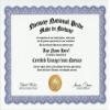 Norway Norwegian National Pride Certification: Custom Gag Nationality Family History Genealogy Certificate (Funny Customized Joke Gift - Novelty Item) view 1