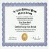 Ireland Irishman Irishwoman Irish National Pride Certification: Custom Gag Nationality Family History Genealogy Certificate (Funny Customized Joke Gift - Novelty Item) view 1