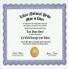 Libya Libyan National Pride Certification: Custom Gag Nationality Family History Genealogy Certificate (Funny Customized Joke Gift - Novelty Item) view 1