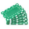 Brybelly 5 Rectangular Poker Chips - European Style Plaque (Green) view 1