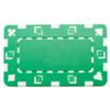 Brybelly 5 Rectangular Poker Chips - European Style Plaque (Green) view 2