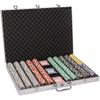 Brybelly 14 Gram 1000 Count Poker Set - The Ultimate - 14G Clay Composite Chips with Aluminum Case, Playing Cards, Dealer Button for Poker, Texas Hold'em, Blackjack, Casino Games at Home view 1
