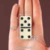 CHH Black/Cream Color Double 6 Jumbo Size Domino Tiles  Premium Set of 28 Ivory Dominoes  Classic Family Game in Cardboard Box view 3