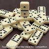 CHH Black/Cream Color Double 6 Jumbo Size Domino Tiles  Premium Set of 28 Ivory Dominoes  Classic Family Game in Cardboard Box view 4