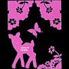 Aya Makie Honpo Lucky Animal Makie Sticker FAWN Glitter Pink LA-FA-FMPK view 1