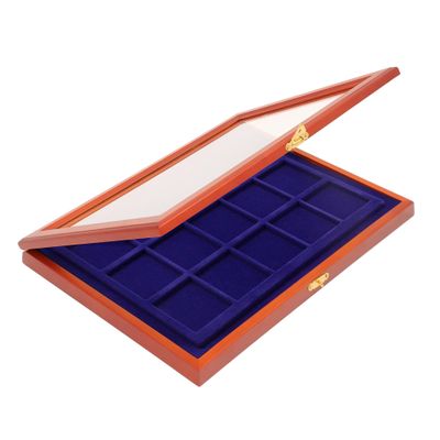Mnzen-Vitrine fr 15 Mnzen bis Durchmesser 55 mm